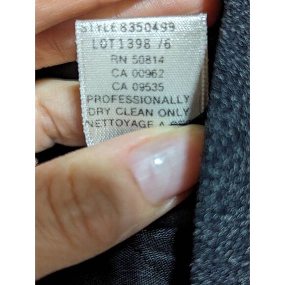 Tahari Women's Charcoal Gray Stretch Knit Skirt & Jacket Size 12/14 NWT - Picture 6 of 7